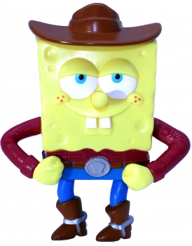 Spongebob Squarepants als Cowboy Spielfigur von Burger King